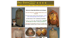 Desktop Screenshot of baystatemilitaria.com